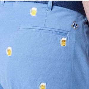 NWT Men’s Castaway Clothing Nantucket Pant with Embroidered BeerMugs- Size 36